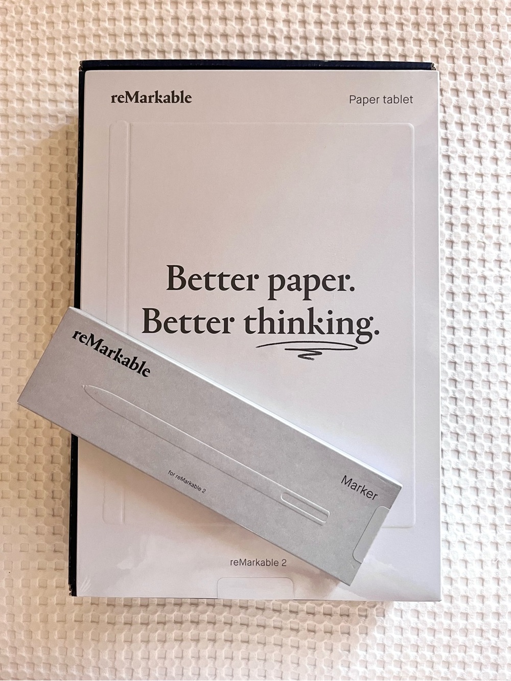 reMarkable 2 Paper Tablet with Marker - White/Silver